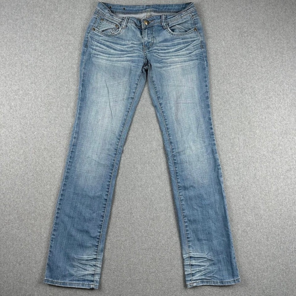 R-STAR Womens Bootcut Jeans 30x33 Light Wash Denim‎ Size 40 Distressed Detail